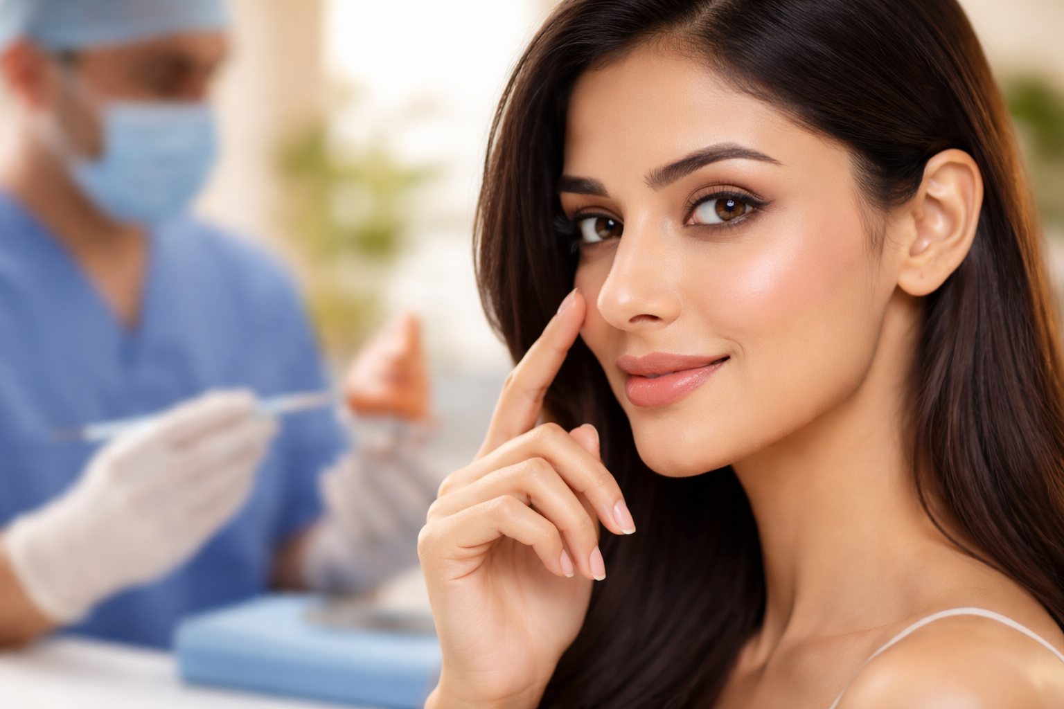 Rhinoplasty surgery patient in Punjab consultation